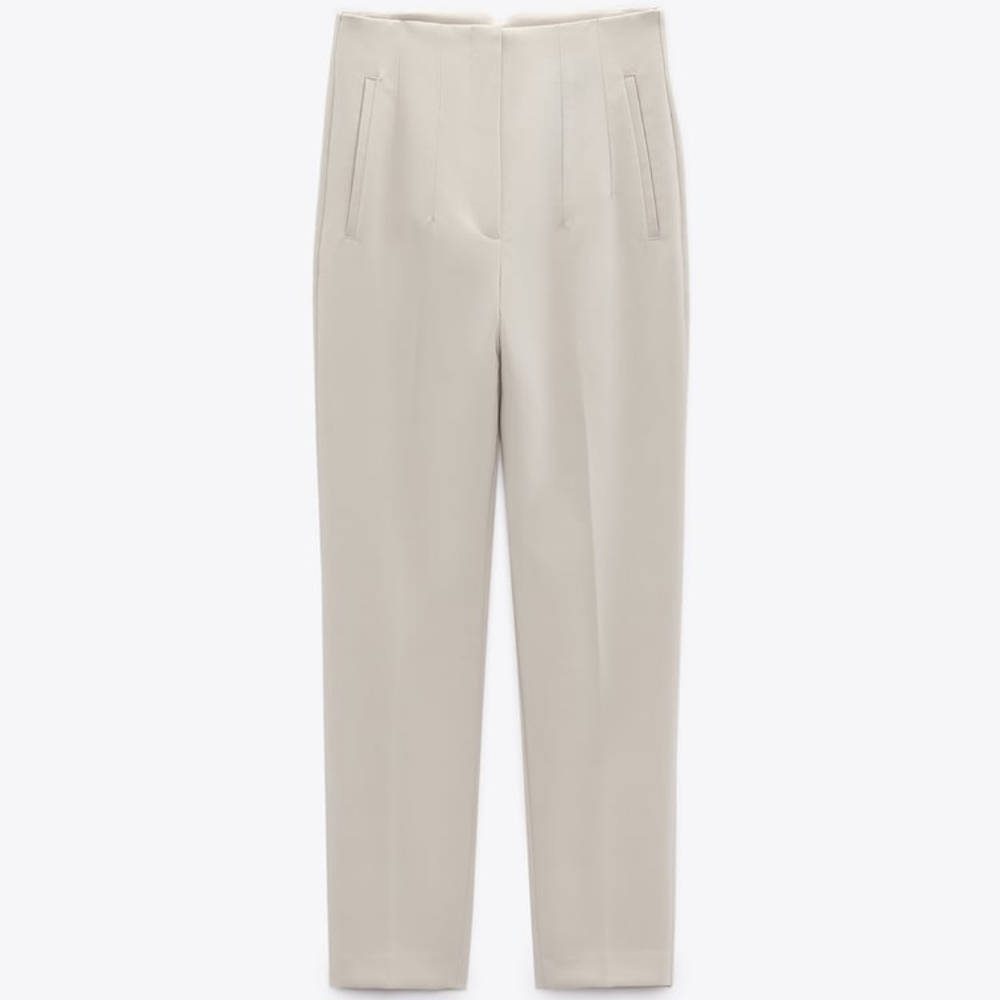 Zara High Waisted Pants / Tapered Trousers